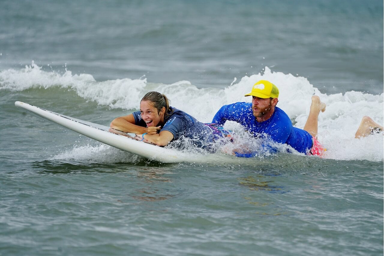 Ali Ingersoll embracing life while surfing as a C6 quadriplegic